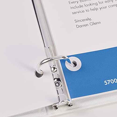 Avery Self-Adhesive Hole Reinforcement Stickers, 1/4" Diameter Hole Punch Reinforcement Labels, White, Non-Printable, 200 Labels Total (5729)