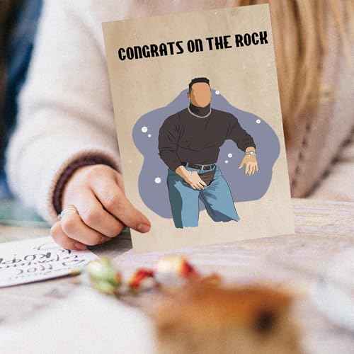 Unique Engagement Cards Gifts for Couples Women Men, Congratulations Wedding Card for Friends