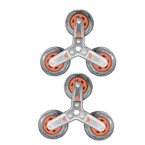 2X Stair Climbing Wheels Shopping Cart Wheels Replacement Accessories,Portable Stair Climber Utility Cart Stair Wheels