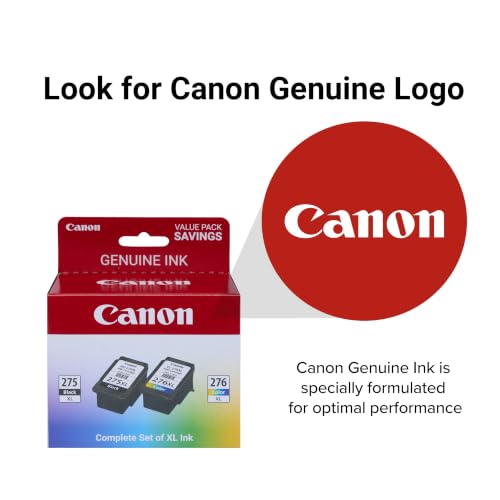 Canon PG-275 XL & CL-276 XL Ink Cartridge Pack 2 Count for TS3520 TS3720 TR4720