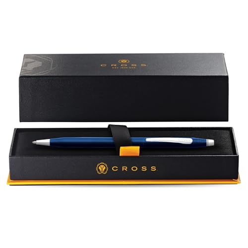 Cross Special Collection Classic Century Pearlescent Blue PVD Barrel and Polished Appointments Ballpoint Pen
