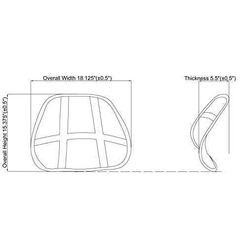 Lorell - 42171 Ergo Mesh Lumbar Back Support