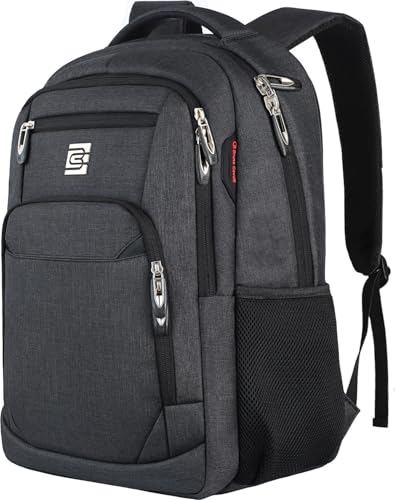 Volher 15.6 Inch Black Business Travel Laptop Backpack Anti Theft Slim Bag