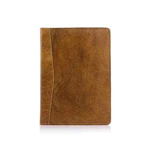 Leather Business Portfolio Business Personal Organiser Folder Full Grain Leather padfolio by KomalC
