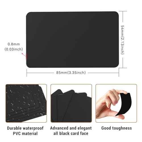 100pcs NTAG216 NFC Cards - Black, 868 Bytes Memory, Compatible with All NFC-Enabled Smartphones and Devices