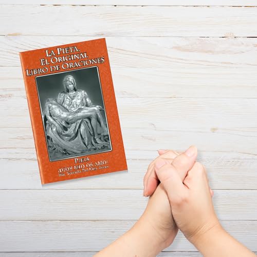 Spanish Pieta Prayer Book - Catholic Devotions & Rosary, 6 Inch Compact
