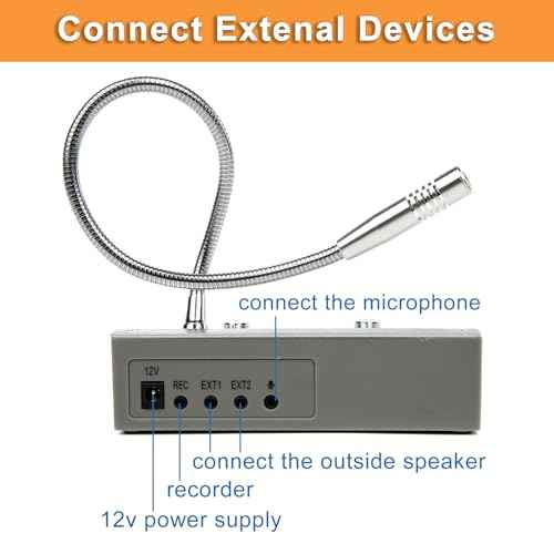 Window Intercom Window Speaker Two Way Intercom Speaker with Mute Function Ticket Counter Interphone for Bank Office Restaurant Hospital Clinic Silver