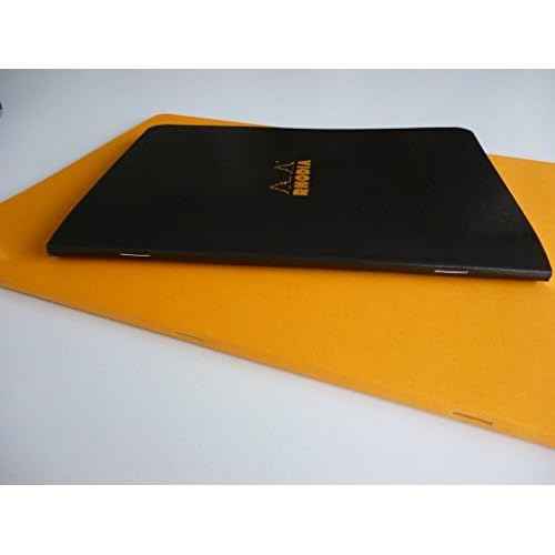 Pack of 5 Rhodia Black Side Staplebound A4 Notebook (8.25 X 11.75)