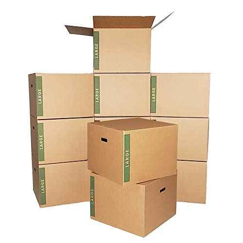 Large Moving Boxes Pack of 12 with Handles? 20" x20" x15" ? Cheap Cheap Moving Boxes.