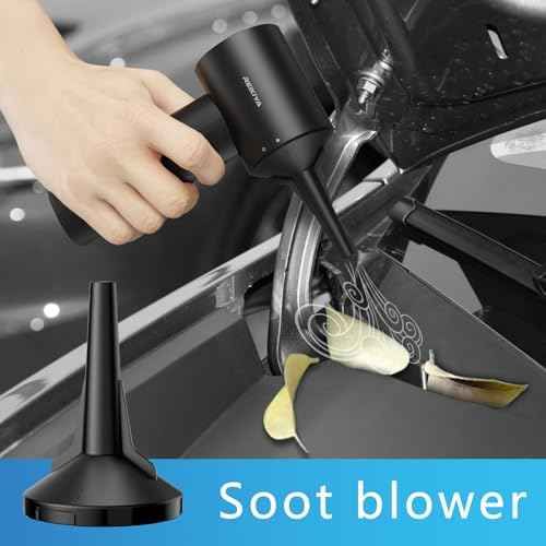 REIKIYA Compressed Air Duster,Speed of 118000RPM Electric Air Duster Air Blower Vacuum Cleaner, Mini Hand Held for Keyboard Car Home