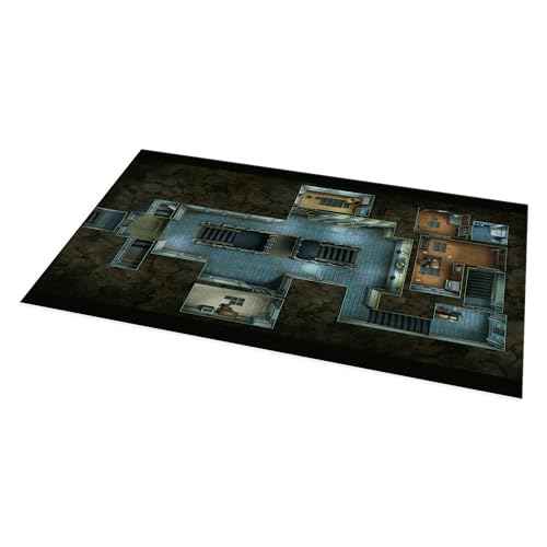 Modiphius Entertainment: Fallout: The Roleplaying Game - Map Pack 1: Vault - RPG Accessory, 32 Page Softcover Booklet & 4 Double-Sided Poster Maps