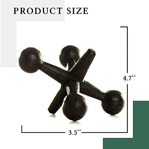 Redwix Black Cast Iron Decorative Door Stopper - Retro Room Accent