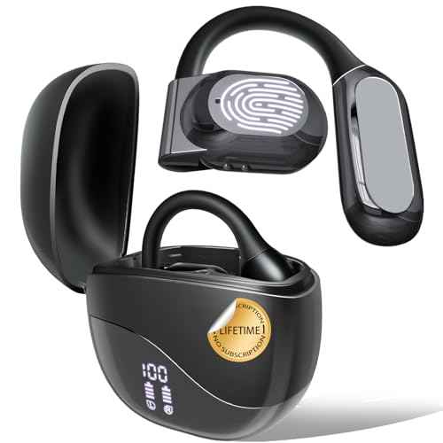 Translation Earbuds Real Time, 144 Language Translator Earbuds 2025 AI Translating Earbud Compatible with iPhone & Android, 4-in-1 Translating Device for Travel, Business, and Learning (Black)