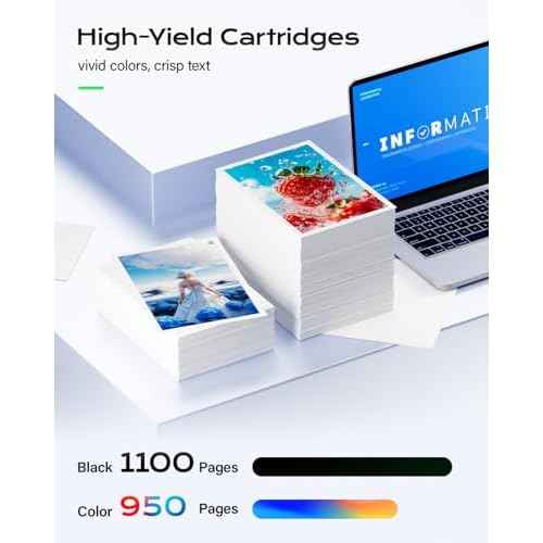 Remanufactured Ink Cartridges Replacement for 702XL T702 Ink Cartridges High Capacity Combo 5 Pack T702XL 702 to use with WF-3720 WF-3730 WF-3733 Printer Black Cyan Magenta Yellow