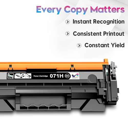 ONLYU Compatible Toner Cartridge for Canon 071H 071 Black Toner Cartridge 2500 Pages, Compatible to Imageclass LBP122dw MF272dw/MF273dw/MF275dw i-Sensys LBP122dw Laser Printer (High Yield, 1 Pack)