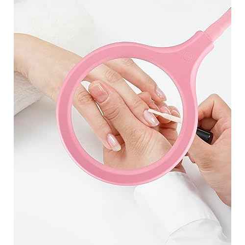 5X Magnifying Lamp with Light and Stand, Hands Free Desk Magnifying Light, LED Work Lamp for Women, Ladies, Kids Reading