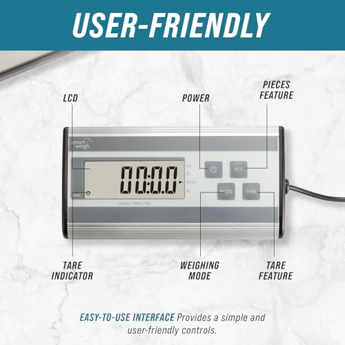 Smart Weigh 440 lbs Stainless Steel Digital Postal Shipping Scale