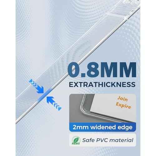 KTRIO 200 Pack Badge Holders - Vertical Clear ID Badge Holder with Waterproof Resealable Zip for Proximity Cards, RFID, Credit Cards, 2.5" x 3.4"
