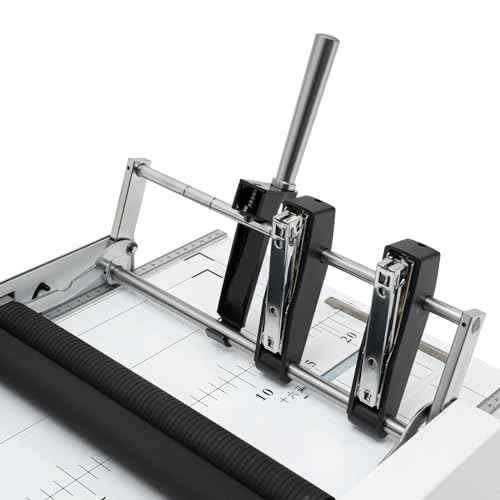 Automatic Booklet Maker Machine, Max 11.7" ¡¿ 16.5" Paper Folding and Binding Machine A3 Booklet Stapler Maker Paper Folding Machine Book Stapler Visible Panel for Homes, Schools, Offices