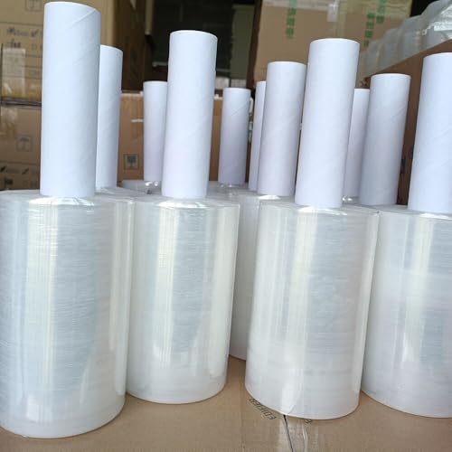 6'' Clear Stretch Wrap Roll 1000' for Moving & Shipping - Jack&Sunny