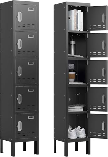 Metal Storage Locker with Lock & Card Slot - Secure Lockable Door