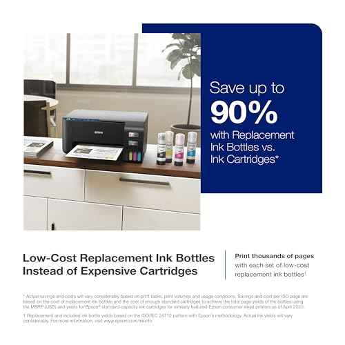 Epson EcoTank ET-2400 Wireless Color All-in-One Cartridge-Free Supertank Printer with Scan and Copy ? Easy, Everyday Home Printing, Black