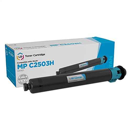 LD Compatible Toner Cartridge Replacement for Ricoh 841921 MP C2503H (Cyan) Compatible with Ricoh Aficio MP C2003 C2503 C2003 Plus C2004 C2504 C2004ex C2504ex