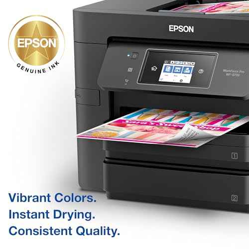 EPSON 702 DURABrite Ultra Ink High Capacity Black Cartridge (T702XL120-S) Works with WorkForce Pro WF-3720, WF-3730, WF-3733