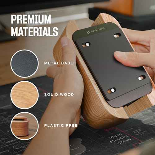 Adjustable Dual Vertical Laptop Stand for Desk, Wooden Laptop Holder, MacBook Pro Stand, Wood Mac Air Dock
