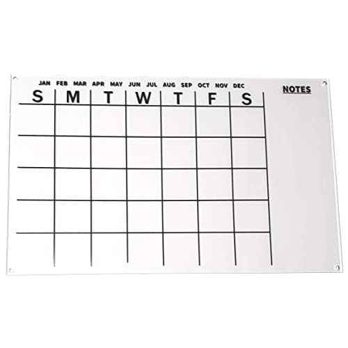 Dry Erase Acrylic Calendar - 13 x 21.1 Inches