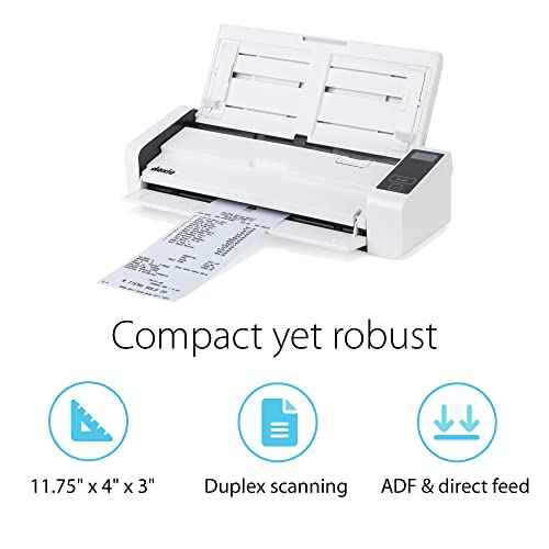 Doxie Pro DX400 - Duplex Document Scanner and Receipt Scanner for Home and Office with Amazing Software for Mac and PC