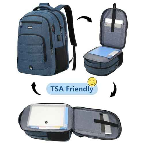 17,3 Inch Laptop Backpack for Men,School Bookbag for Teens Boys with USB Port for College Business