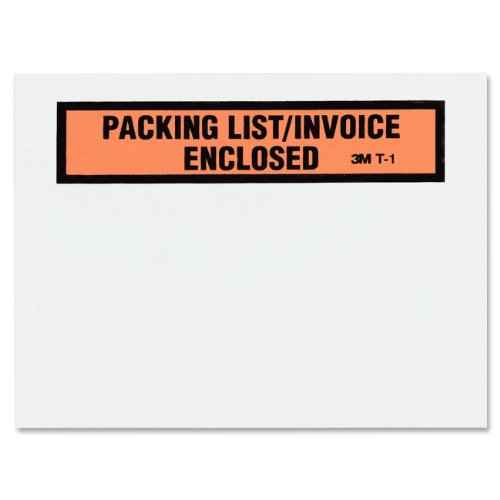 3M Top Print Packing List Envelope PLE-T1, 4-1/2 in x 5-1/2 in, 1000 per case