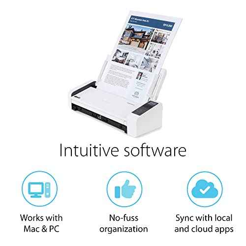 Doxie Pro DX400 - Duplex Document Scanner and Receipt Scanner for Home and Office with Amazing Software for Mac and PC