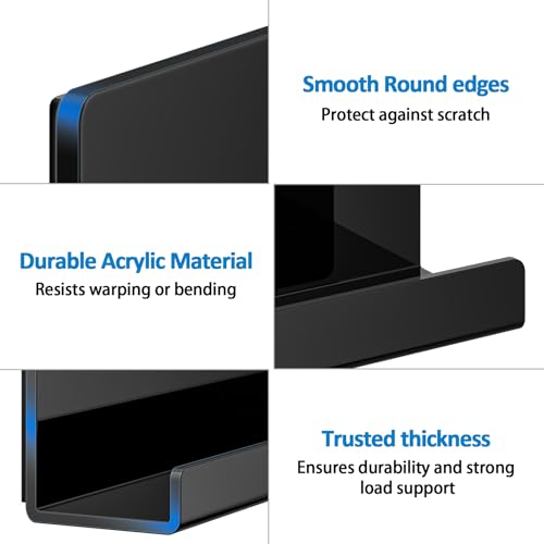 Magnetic Whiteboard Shelf Set of 2 – Strong Hold Acrylic Organizer for Classroom & Office