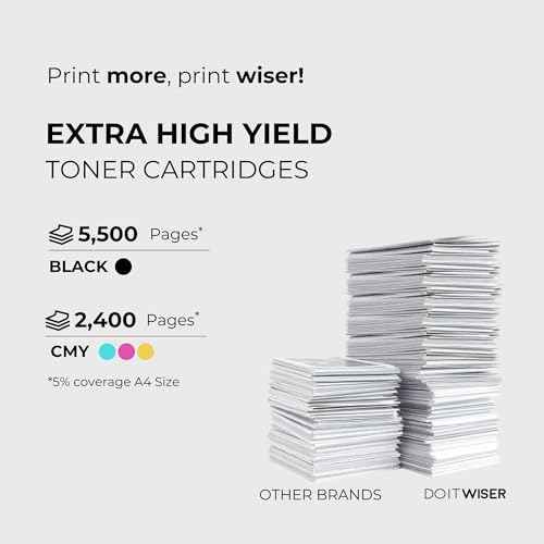 Do it Wiser Compatible Toner Cartridge Replacement for Xerox Phaser 6510 6510DN 6510DNI WorkCentre 6515 6515DN 6515DNI - Extra High Yield 4 Pack CMYK (106R03477 106R03478 106R03479 106R03480)