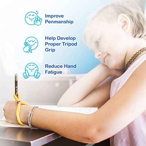 The Original OT Invented & PATENTED HandiWriter, Hand Made in the USA, Handwriting Aid for a Proper Tripod Grip, Finger Position & Better Penmanship. Great For All Kids Kindergarten Age & Up (12 Pack)