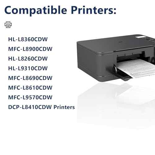 TN436 High Yield Toner 4-Pack Compatible for TN 436 TN433 TN431 Toner Cartridge Compatible for HL-L8360CDW MFC-L8900CDW HL-L8260CDW MFC-L8610CDW MFC-L8690CDW MFC-L9570CDW Printer, CMYK