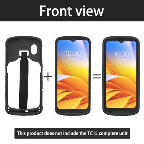TC15 Protective Case with Handstrap for Zebra TC15 Barcode Scanner Handheld Mobile Computer, Rugged Bumper Cover