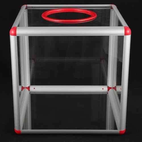 GANAZONO Raffle Supplies Ball Container Ticket Raffle Box Box Aluminum Alloy Props Acrylic Drum Ticket Community Mail Suggestion Mail