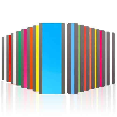 16PCS Guided Reading Strips Highlight Strips Colored with Protective Film Overlays Dyslexia Reading Strips Made of PET Dyslexia Reading Tools for Kids & Dyslexia (2 Types)