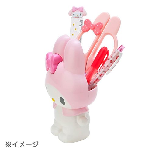 Sanrio 240931 Hello Kitty Character Shaped Pen Stand, Approx. Width 3.9 x Depth 3.1 x Height 5.3 inches (10 x 7.8 x 13.6 cm)