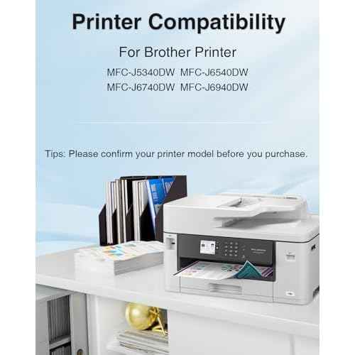 LC402XL LC402 Ink Compatible for Brother LC402XL Ink Cartridges for Brother Printer MFC-J6540DW MFC-J5340DW MFC-J6540 MFC-J6740DW MFC-J6940DW J5340 J6540 J6740 J6940 (4 Pack, BK/C/M/Y)