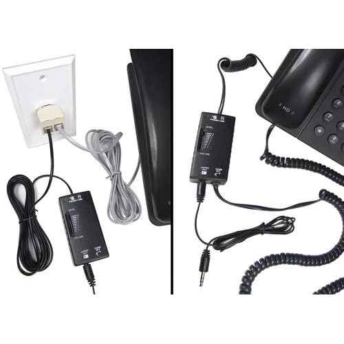ECS Telephone Recorder Adapter for Landline, 3.5mm Adapter only