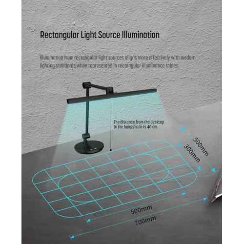 ArchDesk 18.9¡¯ Desk Lamp: Dim, Warm~Cool White Adjustable, Anti-Glare, Sensor, 10W LED, Eye Protection, Foldable, Perfect for Painting, Design, Work, Study, Reading & Office (Black)