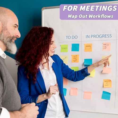 60 PCS Sticky Notes Bulk 3x3 Inch Colorful Sticky Notes 75 Sheets/Pad 12 Colors, Adhesive Sticking Self-Stick Multicolor Memo Note Pads for Teacher Student School Office Meeting Blank Desk Pads