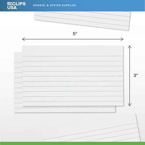Index Cards Bulk 3x5 (2400 Cards) Flash Cards For Studying Note Cards Flashcards Notecards 100 Per Pack (24 Pack 3X5)