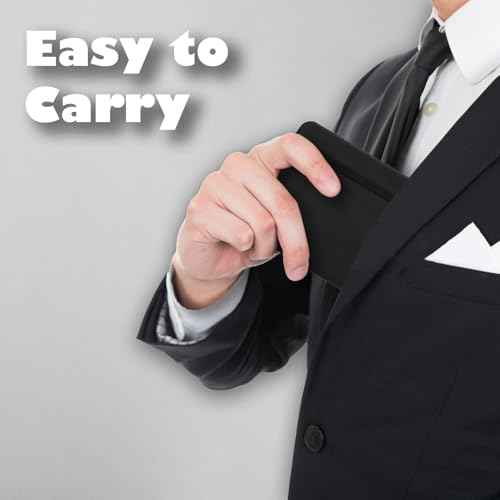 4 Pack Pocket Notebook Small Notebook, 3" x 4.4" Journal Notebook Hardcover with Thick Lined Paper, 200 Pages Leather Cover Mini Journal Notepad (Black)