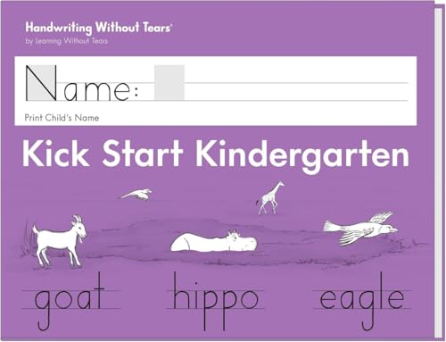 Learning Without Tears Kick Start Kindergarten Workbook KSK-22 Pack of 1 for Pre-K & TK Ages 4+