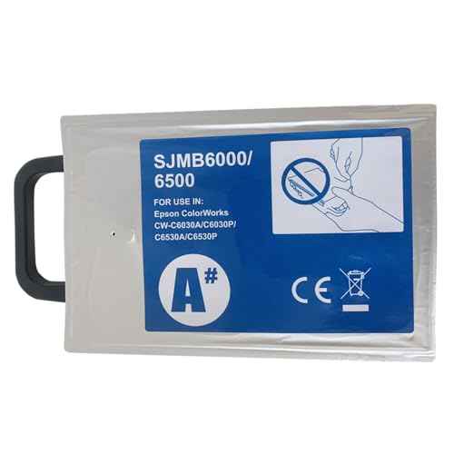 COCADEEX 2 Pieces SJMB6500 Maintenance Cartridges Compatible with ColorWorks CW-C6000A CW-C6000P CW-6030A CW-6030P CW-C6500A CW-C6500P Printer,SJMB6000 Waste Ink Tank